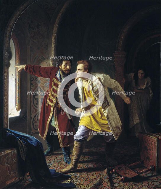 'Last Minutes of False Dmitriy I', 1879. Artist: Karl Gottlieb Wenig