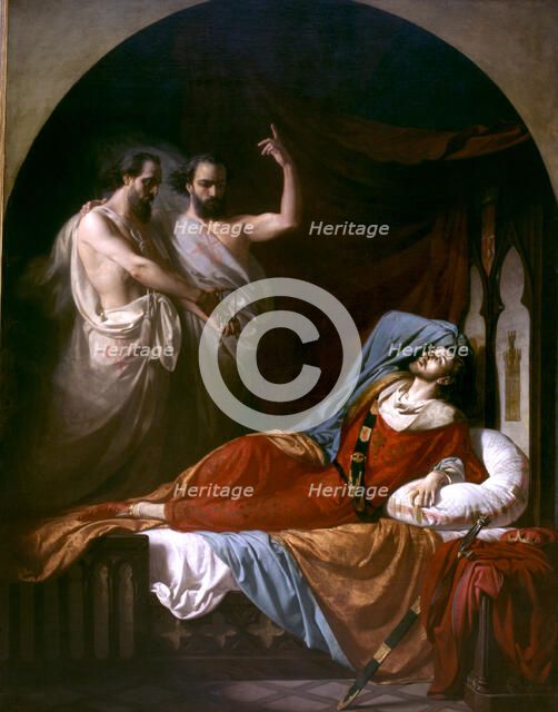 Last moments of Fernando IV', Fernando IV 'The Located' (1285-1312), king of Castile and León.