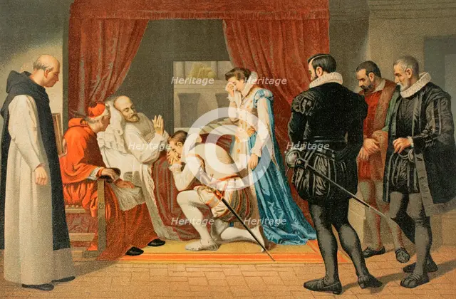Last moments of Philip II, 1598 (1890).  Creator: Unknown.