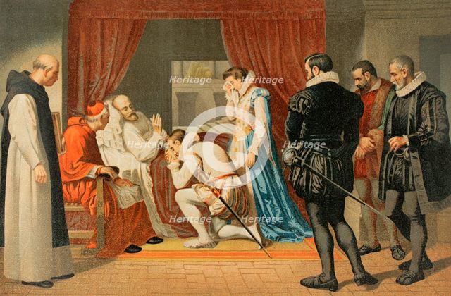 Last moments of Philip II, 1598 (1890).  Creator: Unknown.