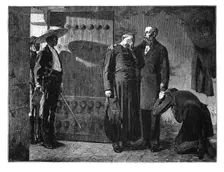 Last moments of the Emperor Maximilian, 1867, (late 19th century)