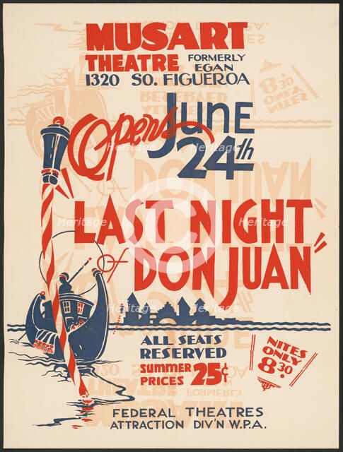 Last Night of Don Juan, Los Angeles, 1936. Creator: Unknown.
