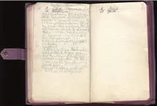 Last page from last diary of Empress Alexandra Fyodorovna, 1918