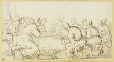 Last Supper, c.1685. Creator: Luca Giordano
