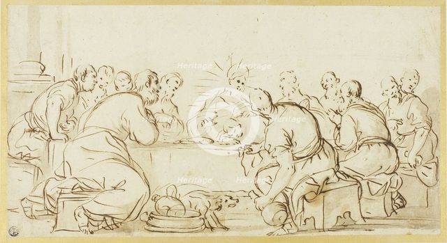 Last Supper, c.1685. Creator: Luca Giordano.