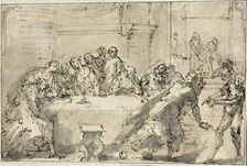 Last Supper, c.1622. Creator: Giulio Benso