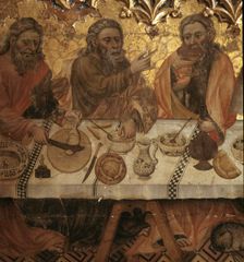 Last Supper detail of the painting by Jaume Ferrer I