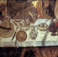 Last Supper detail of the painting by Jaume Ferrer I