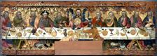 Last Supper tempera painting on wood by Jaume Ferrer