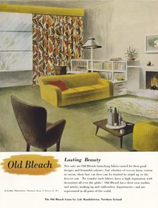 Lasting Beauty - Old Bleach Linen Co. advertisement c1945
