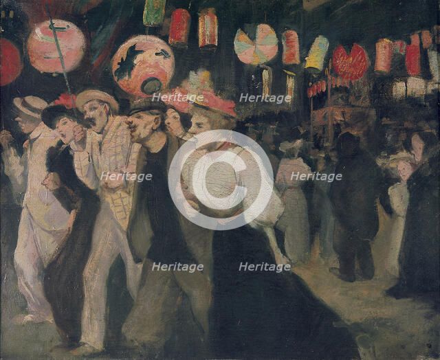 Le 14 juillet 1895 à Montmartre (Montmartre, 14 July 1895), 1895. Creator: Steinlen, Théophile Alexandre (1859-1923).