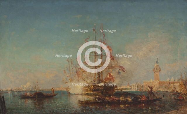 Le coup de canon, between 1880 and 1885. Creator: Felix Francois Georges Philibert Ziem.