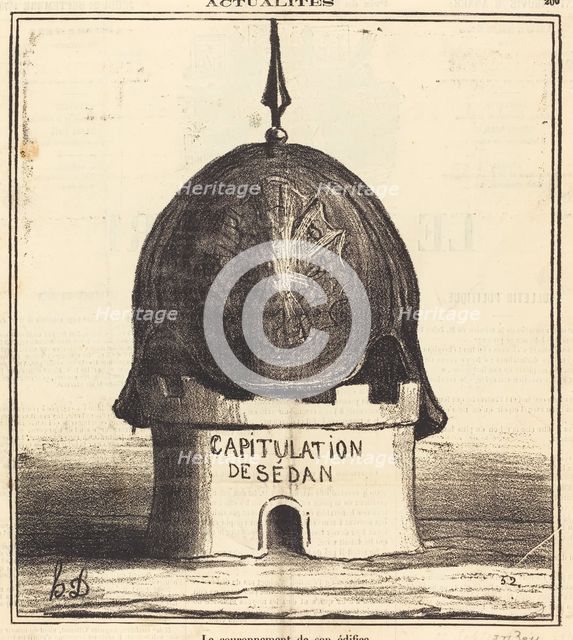 Le couronnement de son édifice, 1870. Creator: Honore Daumier.