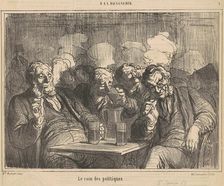 Le coin des politiques, 19th century. Creator: Honore Daumier