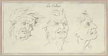 Le Colère (from Caractères des passions, gravés sur les desseins de l'illustre Monsie..., 1695-1720. Creator: Sébastien Le Clerc the Younger