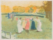 Le Colin-Maillard, 1897. Creator: Alexandre Lunois (French, 1863-1916)