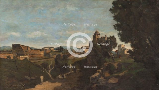 Le Colisée à Rome, c.1878. Creator: Henri-Joseph Harpignies.