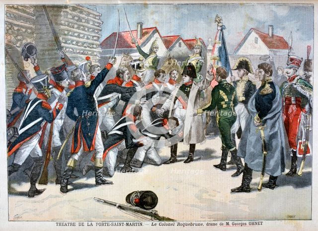 'Le Colonel Roquebrune', a drama by Georges Ohnet, 1897. Creator: F Meaulle.