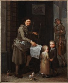 Le Colleur d'affiche, between 1735 and 1740. Creator: Etienne Jeaurat