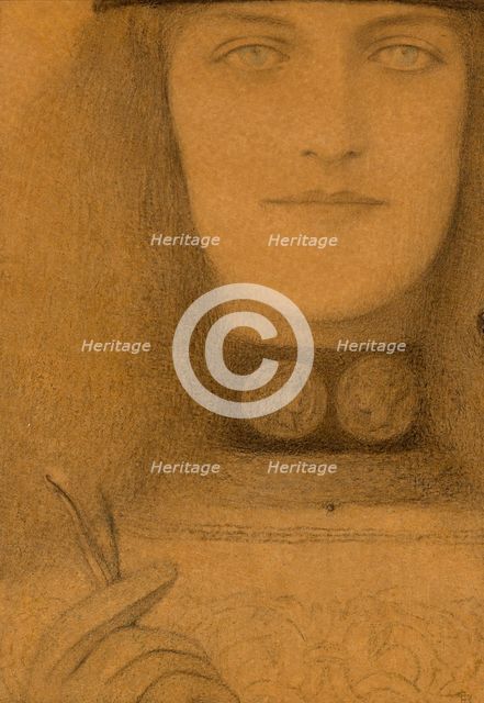 Le collier de médailles, 1899. Creator: Khnopff, Fernand (1858-1921).