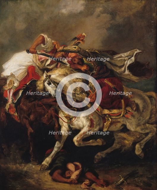Le Combat du Giaour et du Pacha, 1835. Creator: Eugene Delacroix.