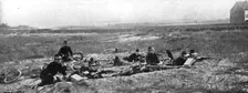 Le combat de Haelen 1914. Creator: Montigny