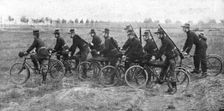 Le combat de Haelen; les Belges attendaient l'arrivee des forces franco-britanniques 1914. Creator: Montigny