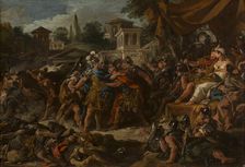 Le Combat des soldats nés des dents du serpent, between 1742 and 1743. Creator: Jean Francois de Troy