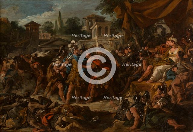 Le Combat des soldats nés des dents du serpent, between 1742 and 1743. Creator: Jean Francois de Troy.
