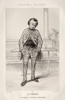 Le Comédien. Creator: Paul Gavarni (French, 1804-1866)