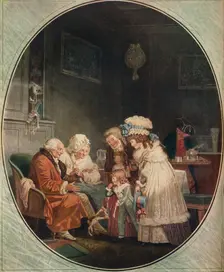Le Compliment ou La Matinee Du Jour De L'an, 1887, (1916). Artist: Philibert Louis Debucourt