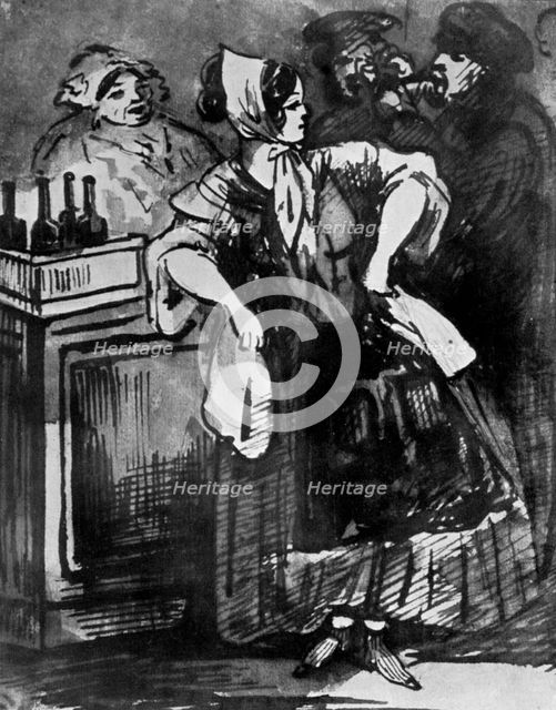 'Le Comptoir', 19th century, (1930).Artist: Constantin Guys