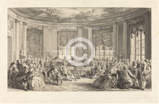 Le concert, 1774. Creator: Antoine Jean Duclos.