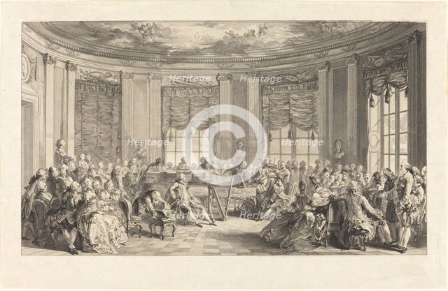 Le concert, 1774. Creator: Antoine Jean Duclos.