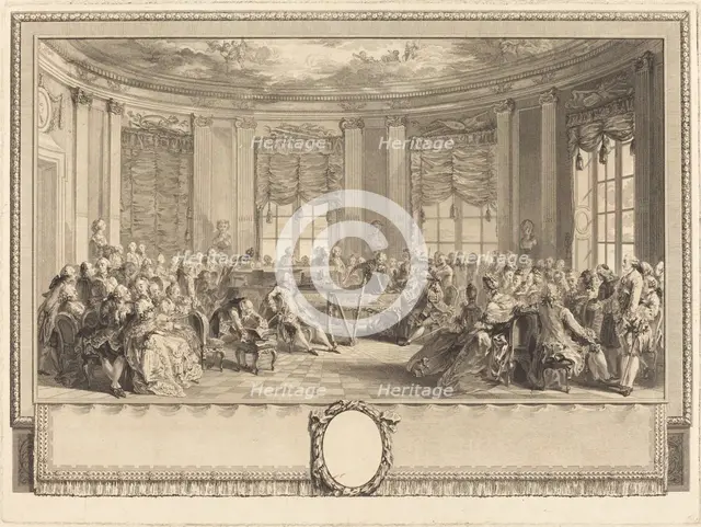 Le concert, 1774. Creator: Antoine Jean Duclos.