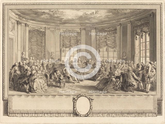 Le concert, 1774. Creator: Antoine Jean Duclos.