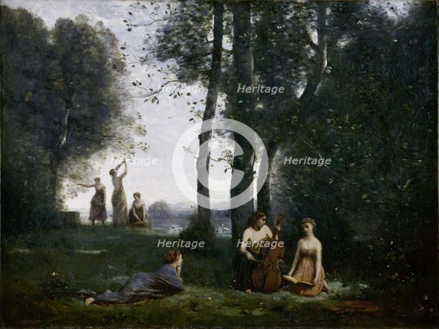 Le Concert Champêtre (Woodland Music-makers). Artist: Corot, Jean-Baptiste Camille (1796-1875)