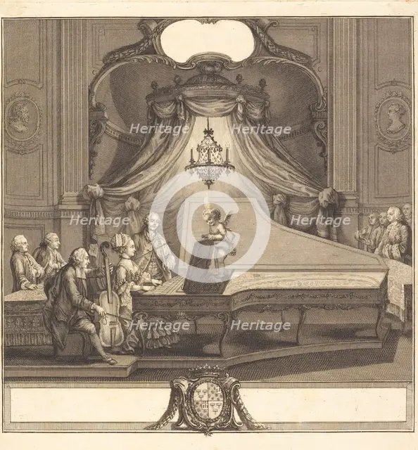 Le concert mecanique, 1769. Creators: Joseph de Longueil, Charles Eisen.