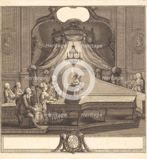 Le concert mecanique, 1769. Creators: Joseph de Longueil, Charles Eisen.
