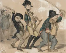 Le Constitutionnel Napoléonien, 1848. Creator: Honore Daumier