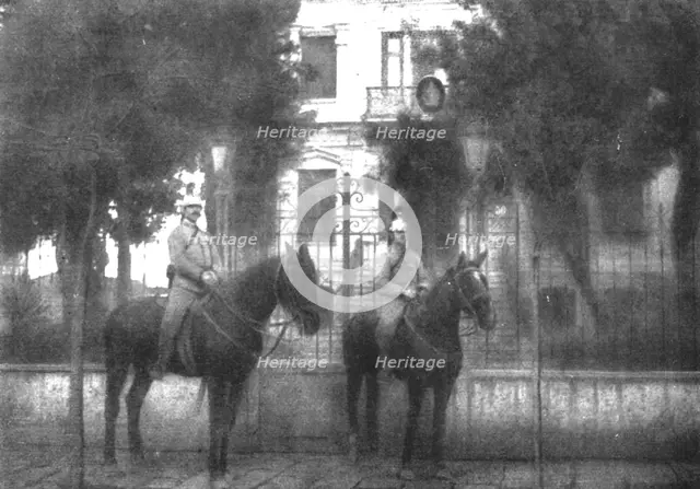 ''Le Consulat d'Autriche-Hongrie garde par les gendarmes francais.', 1916. Creator: Unknown.