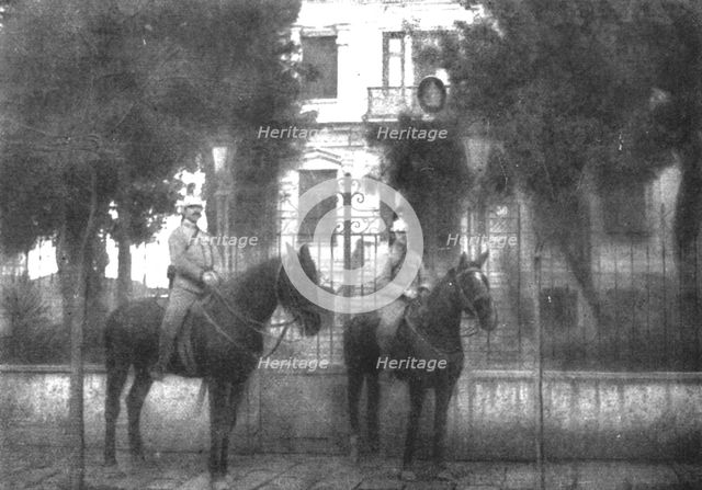 ''Le Consulat d'Autriche-Hongrie garde par les gendarmes francais.', 1916. Creator: Unknown.