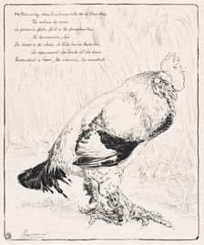 Le Coq (The Cock), 1882. Creator: Felix Bracquemond