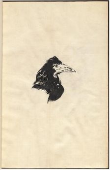 Le Corbeau: The Raven, 1875. Creators: Edouard Manet, Edgar Allan Poe