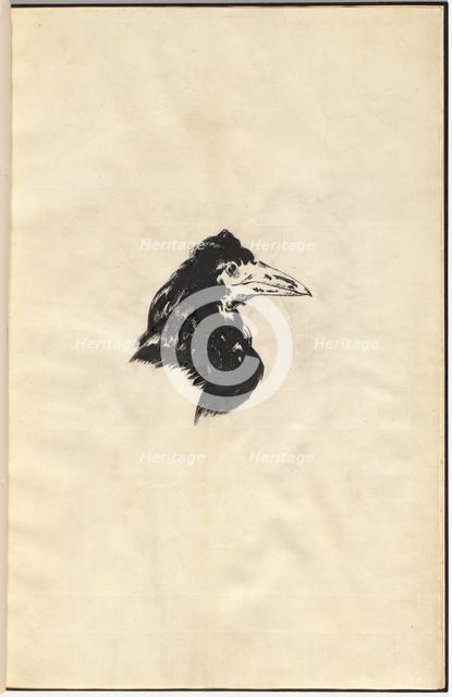 Le Corbeau: The Raven, 1875. Creators: Edouard Manet, Edgar Allan Poe.