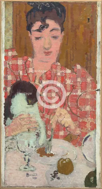 Le Corsage à carreaux (The Chequered Blouse), 1892. Creator: Bonnard, Pierre (1867-1947).