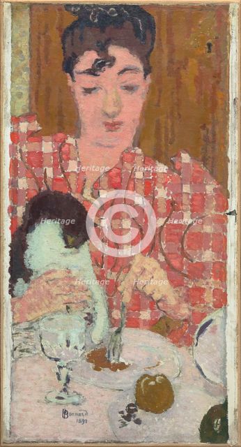 Le Corsage à carreaux (The Chequered Blouse), 1892. Creator: Bonnard, Pierre (1867-1947).