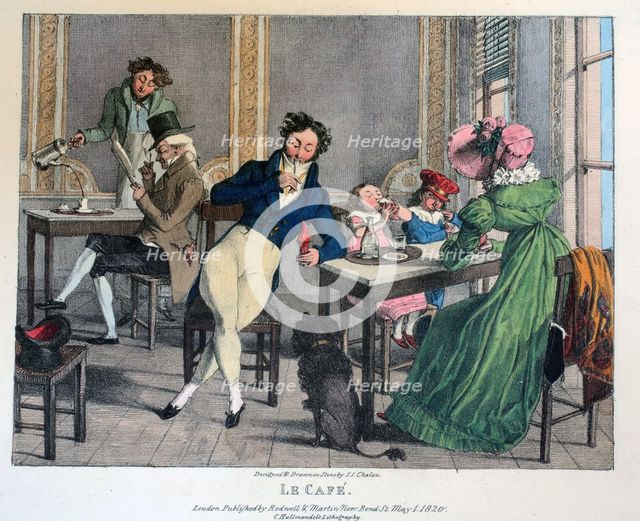 Le Cafe, 1820.