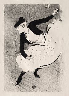 Le Café-concert: Edmée Lescot, 1893. Creator: Henri de Toulouse-Lautrec (French, 1864-1901)