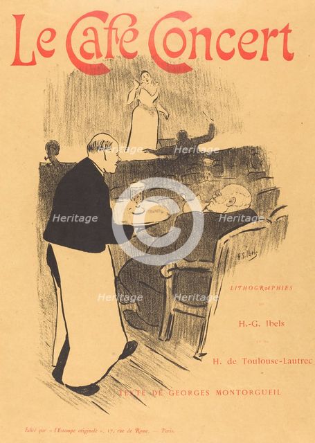 Le cafe concert: Illustrated Cover, 1893. Creator: Henri-Gabriel Ibels.